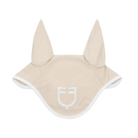 Bonete antimoscas de tela técnica White Line Edition Equestro Beige