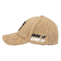 Gorra unisex Equestro con inserto de malla Negro / coral sol