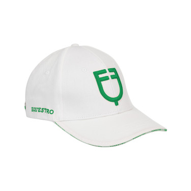 Gorra unisex de la nueva colección Equestro Blanco / verde Gorra unisex de la nueva colección Equestro Blanco / verde