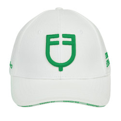 Gorra unisex de la nueva colección Equestro Blanco / verde Gorra unisex de la nueva colección Equestro Blanco / verde
