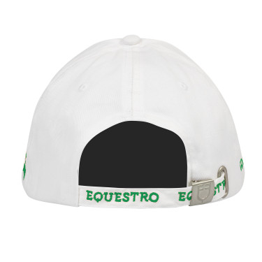 Gorra unisex de la nueva colección Equestro Blanco / verde Gorra unisex de la nueva colección Equestro Blanco / verde