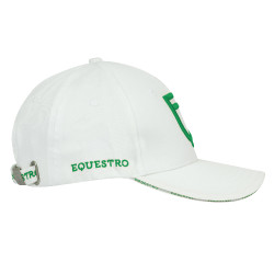 Gorra unisex de la nueva colección Equestro Blanco / verde Gorra unisex de la nueva colección Equestro Blanco / verde