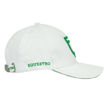 Gorra unisex de la nueva colección Equestro Blanco / verde Gorra unisex de la nueva colección Equestro Blanco / verde