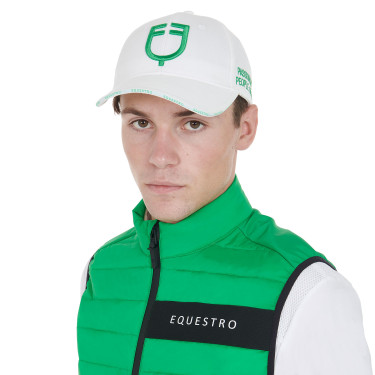Gorra unisex de la nueva colección Equestro Blanco / verde Gorra unisex de la nueva colección Equestro Blanco / verde