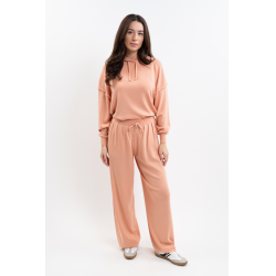 Pantalón fluido Harcour Jonquille mujer Albacoque Naranja