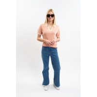 Polo Harcour Peach mujer Albacoque Naranja