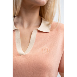 Polo Harcour Peach mujer Albacoque Naranja