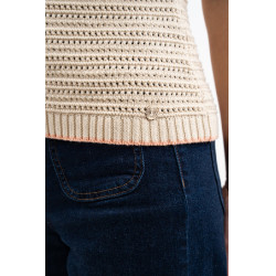 Polo Harcour Pony mujer Lino Beige