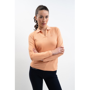 Polo técnico Harcour Pepite mujer Albacoque Naranja