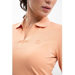 Polo técnico Harcour Pepite mujer Albacoque Naranja