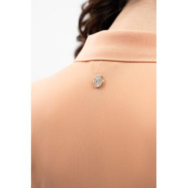 Polo técnico Harcour Pepite mujer Albacoque Naranja