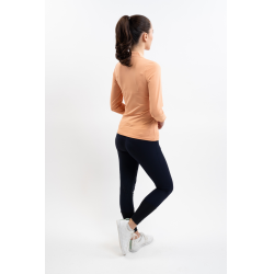 Polo técnico Harcour Pepite mujer Albacoque Naranja