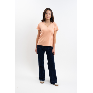 Camiseta Harcour Taraza mujer Albacoque Naranja Camiseta Harcour Taraza mujer Albacoque Naranja