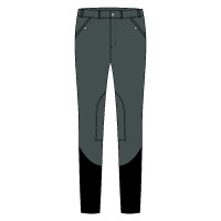 Pantalón de equitación Euro-Star Marcello Kneegrip hombre Castor Oscuro Gris Pantalón de equitación Euro-Star Marcello Kneegrip hombre Castor Oscuro Gris