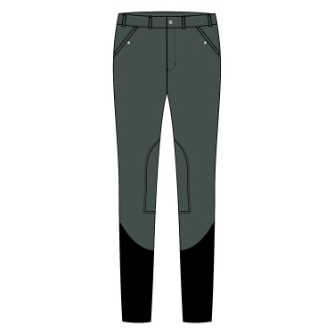 Pantalón de equitación Euro-Star Marcello Kneegrip hombre Castor Oscuro Gris Pantalón de equitación Euro-Star Marcello Kneegrip hombre Castor Oscuro Gris