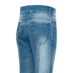 Leggings de equitación Imperial Riding Donny para niño Denim azul claro