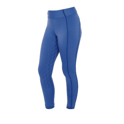 Leggings ajustados para niña con grip y logotipo Equestro Azul sodalita