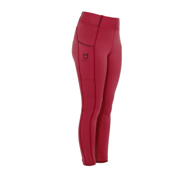 Leggings ajustados para niña con grip y logotipo Equestro Leggings ajustados para niña con grip y logotipo Equestro
