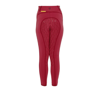 Leggings ajustados para niña con grip y logotipo Equestro Leggings ajustados para niña con grip y logotipo Equestro