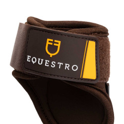 Protectores de menudillo de neopreno con cierre de velcro Equestro Castaño Marr&amp;oacute;n