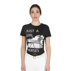 Camiseta de algodón Equestro mujer Horse Lover