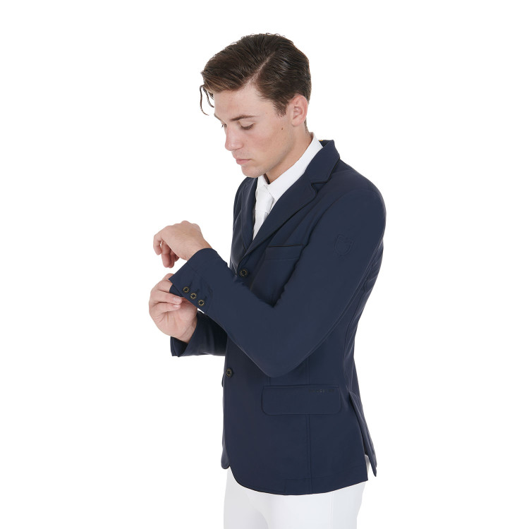 Chaqueta de concurso para Hombre de Tejido Elástico con Bolsillos con Cremallera Equestro Chaqueta de concurso para Hombre de Tejido Elástico con Bolsillos con Cremallera Equestro