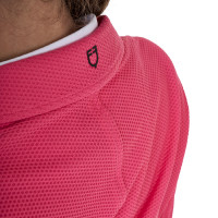 Chaqueta de concurso de tres botones para niña en malla Equestro Oxford tostado Rosa Chaqueta de concurso de tres botones para niña en malla Equestro Oxford tostado Rosa