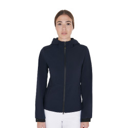 Chaqueta softshell entallada para mujer con bolsillos ocultos Equestro Americana marina Azul marino