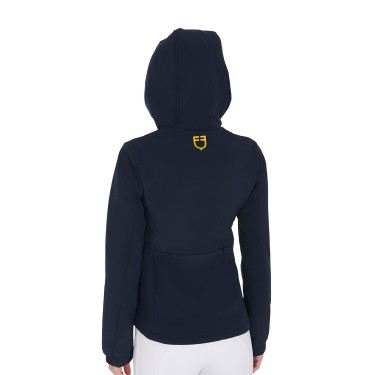 Chaqueta softshell entallada para mujer con bolsillos ocultos Equestro Americana marina Azul marino