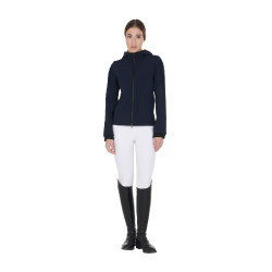 Chaqueta softshell entallada para mujer con bolsillos ocultos Equestro Americana marina Azul marino