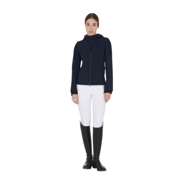 Chaqueta softshell entallada para mujer con bolsillos ocultos Equestro Americana marina Azul marino