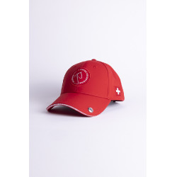 Gorra Harcour Zhil Swiss Equestrian Friends Roja Rojo