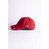 Gorra Harcour Zhil Swiss Equestrian Friends Roja Rojo