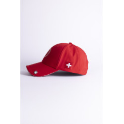 Gorra Harcour Zhil Swiss Equestrian Friends Roja Rojo