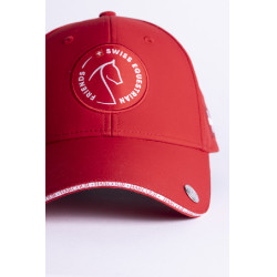 Gorra Harcour Zhil Swiss Equestrian Friends Roja Rojo
