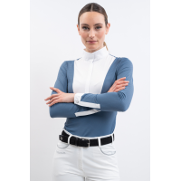 Polo de concurso Harcour Coco mujer Azul acero