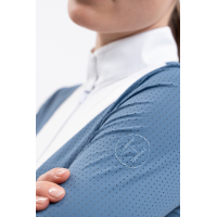 Polo de concurso Harcour Coco mujer Azul acero