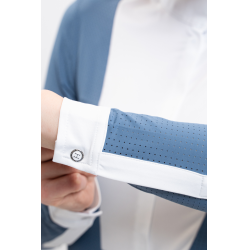 Polo de concurso Harcour Coco mujer Azul acero Polo de concurso Harcour Coco mujer Azul acero