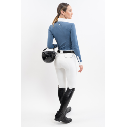 Polo de concurso Harcour Coco mujer Azul acero Polo de concurso Harcour Coco mujer Azul acero