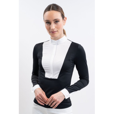 Polo de competición Harcour Stella mujer Negro