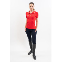 Polo Harcour Douve mujer Swiss Equestrian Friends Roja Rojo