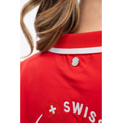 Polo Harcour Douve mujer Swiss Equestrian Friends Roja Rojo