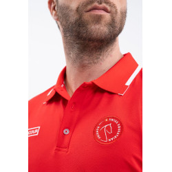 Polo Harcour Dranse hombre Swiss Eequestrian Friends Roja Rojo