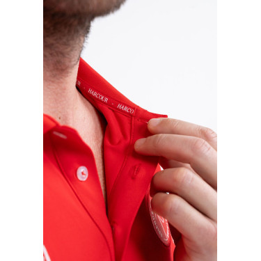 Polo Harcour Dranse hombre Swiss Eequestrian Friends Roja Rojo