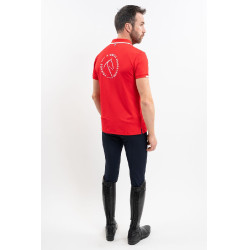 Polo Harcour Dranse hombre Swiss Eequestrian Friends Roja Rojo