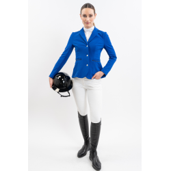Chaqueta de concurso Harcour Aura mujer Azul eléctrico