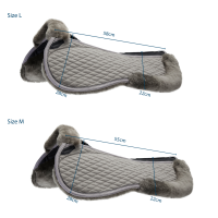 Amortiguador Stübben de piel de cordero Streamline Gris Amortiguador Stübben de piel de cordero Streamline Gris