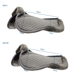 Amortiguador Stübben de piel de cordero Streamline Gris