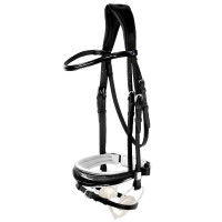 Brida Stübben Switch con Slide&Lock Negro / laca / blanco