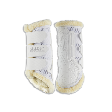 Guarniciones de entrenamiento Stübben Airflow con borrego sintético Blanco